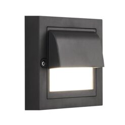 ΦΩΤΙΣΤΙΚΟ ΤΟΙΧΟΥ LED 6W 135X135X55 3CCT IP65 ΜΑΥΡΟ ARTE ILLUMINA SENARIO