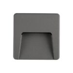 ΦΩΤΙΣΤΙΚΟ ΤΟΙΧΟΥ SLIM LED 3W IP65 230V 3CCT 120X120mm ΓΡΑΦΙΤΗΣ PRO ARTE ILLUMINA