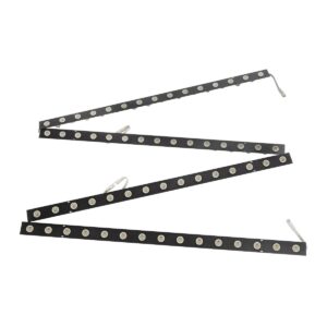 GloboStar® 90830 4 x Digital Pixel Addressable Facade Aluminum Bars – 4 x Ψηφιακές Μπάρες Αλουμινίου Πρόσοψης Κτιρίων LED SMD 3535 45W 60LED 60PIXEL SPI/TTL Protocol IC UCS512B 2700lm 120° DC 12V IP67 RGB – Μαύρο Σώμα – Μ400 x Π4.5 x Υ3.6cm – 4 Μπάρες