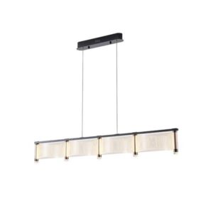 ΦΩΤΙΣΤΙΚΟ ΚΡΕΜΑΣΤΟ ΑΚΡΥΛΙΚΟ 4ΦΩΤΟ 4Χ15W 3000K 5400Lm 1300 X270 X160mm ΓΑΛΛΙΚΟ ΧΡΥΣΟ ARTE ILLUMINA RAVENA