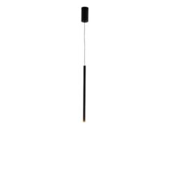 ΦΩΤΙΣΤΙΚΟ ΚΡΕΜΑΣΤΟ ΑΛΟΥΜΙΝΙΟ LED 3W 3000K 300Lm Φ50X1200mm ΜΑΥΡΟ ARTE ILLUMINA CASCADE