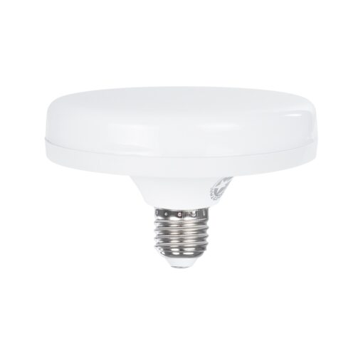 GloboStar® 60069 Λάμπα LED E27 UFO F120 22W 230V 2200lm 180° IP20 Ψυχρό Λευκό 6000k – Μ12 x Π12 x Υ7.5cm – 3 Χρόνια Εγγύηση
