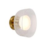 ΑΠΛΙΚΑ ΤΟΙΧΟΥ METAΛΛΟ-ΓΥΑΛΙ LED 8W 3000Κ 624Lm 200Χ200mm ΜΠΡΟΝΖΕ-ΔΙΑΦΑΝΟ ARTE ILLUMINA NIMBUS
