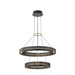 ΦΩΤΙΣΤΙΚΟ ΚΡΕΜΑΣΤΟ ΑΛΟΥΜΙΝΙΟ LED 62W 3000K 6200Lm 620X1200mm ΜΑΥΡΟ-ΧΡΥΣΟ ARTE ILLUMINA LUIS