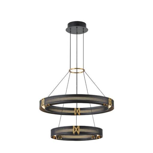 ΦΩΤΙΣΤΙΚΟ ΚΡΕΜΑΣΤΟ ΑΛΟΥΜΙΝΙΟ LED 62W 3000K 6200Lm 620X1200mm ΜΑΥΡΟ-ΧΡΥΣΟ ARTE ILLUMINA LUIS