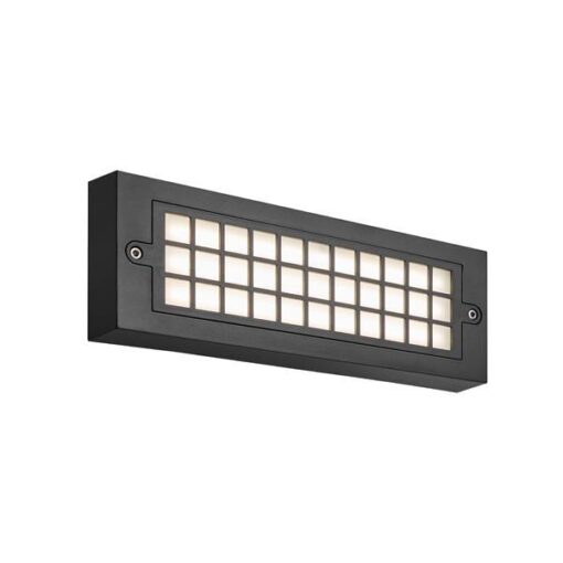 ΦΩΤΙΣΤΙΚΟ ΤΟΙΧΟΥ LED 6W 255X30X90 3CCT IP65 ΜΑΥΡΟ  ARTE ILLUMINA SENARIO