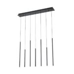 ΦΩΤΙΣΤΙΚΟ ΚΡΕΜΑΣΤΟ ΑΛΟΥΜΙΝΙΟ LED 16W 3000K 600Lm 940X1500mm ΜΑΥΡΟ ARTE ILLUMINA CASCADE