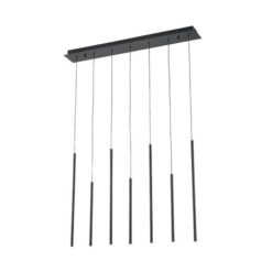 ΦΩΤΙΣΤΙΚΟ ΚΡΕΜΑΣΤΟ ΑΛΟΥΜΙΝΙΟ LED 16W 3000K 600Lm 940X1500mm ΜΑΥΡΟ ARTE ILLUMINA CASCADE
