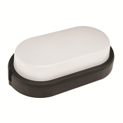 ΑΠΛΙΚΑ ΤΟΙΧΟΥ LED  ΠΛΑΣΤΙΚΗ ΟΒΑΛ 11W 168X92X48mm ΜΑΥΡΟ ARTE ILLUMINA