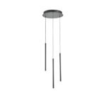 ΦΩΤΙΣΤΙΚΟ ΚΡΕΜΑΣΤΟ ΑΛΟΥΜΙΝΙΟ LED 6W 3000K 600Lm Φ300X1500mm ΜΑΥΡΟ ARTE ILLUMINA CASCADE