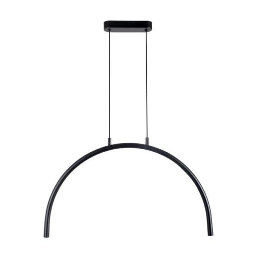 ΦΩΤΙΣΤΙΚΟ ΚΡΕΜΑΣΤΟ AΛΟΥΜΙΝΙΟ-ΜΕTAΛΛΟ 5W 3000K 448Lm  600x20x330mm ΜΑΥΡΟ ARTE ILLUMINA APSIS