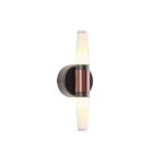 ΑΠΛΙΚΑ TOIXOY ΑΛΟΥΜΙΝΙΟΥ LED 6W 3000K 600Lm Φ80X240mm ΜΑΥΡΟ-ΧΡΥΣΟ  ARTE ILLUMINA VELAS