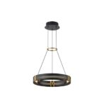ΦΩΤΙΣΤΙΚΟ ΚΡΕΜΑΣΤΟ ΑΛΟΥΜΙΝΙΟ LED 21W 3000K 2100Lm 420X1200mm ΜΑΥΡΟ-ΧΡΥΣΟ  ARTE ILLUMINA LUIS