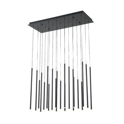 ΦΩΤΙΣΤΙΚΟ ΚΡΕΜΑΣΤΟ ΑΛΟΥΜΙΝΙΟ LED 47W 3000K 4700Lm 940X1500mm ΜΑΥΡΟ ARTE ILLUMINA CASCADE