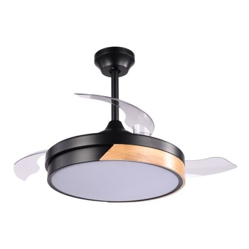 ΑΝΕΜΙΣΤΗΡΑΣ ΟΡΟΦΗΣ ΜΑΥΡΟΣ ΜΕ ΑΝΟΙΓΟΚΛΕΙΟΜΕΝΕΣ ΦΤΕΡΩΤΕΣ Φ107 ΗΧΕΙΟ BLUETOOTH LED ΦΩΣ ΚΑΙ ΚΟΝΤΡΟΛ 32W DC MOTEΡ