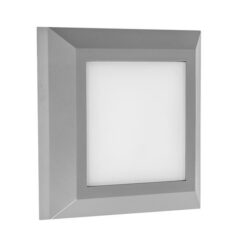 ΦΩΤΙΣΤΙΚΟ ΤΟΙΧΟΥ SLIM LED 3W IP65 230V 3CCT 125X125mm ΓΚΡΙ PRO ARTE ILLUMINA