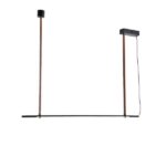 ΦΩΤΙΣΤΙΚΟ ΚΡΕΜΑΣΤΟ ΜΕΤΑΛΛΟ LED 21W 3000K 2100Lm 1400X60X1200mm ΜΑΥΡΟ ARTE ILLUMINA LINEA