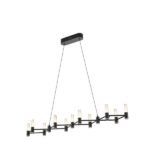 ΦΩΤΙΣΤΙΚΟ ΚΡΕΜΑΣΤΟ ΑΛΟΥΜΙΝΙO LED 58W 3000K 5800Lm 1200X1500mm  ΜΑΥΡΟ-ΧΡΥΣΟ ARTE ILLUMINA VELAS