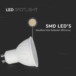 LED SPOT Λάμπα GU10 6W V-TAC 10° 445lm Φυσικό Λευκό 4000K- 21200271