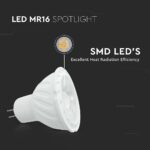 LED Λάμπα 6W MR16 GU5.3 12V 110° Φυσικό Λευκό 4000K V-TAC  212051