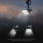 10W LED Ηλιακός Προβολέας Μαύρος 4000K+6000K με Ανιχνευτή Κίνησης & Τηλεχειριστήριο IP65 V-TAC  23756