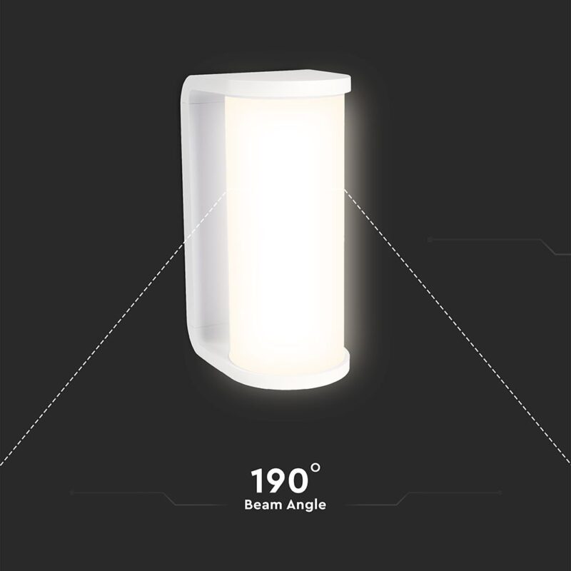 Φωτιστικό Τοίχου 12W LED Λευκό IP65 CCT V-TAC  23759