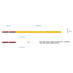 Ταινία LED LINE 6W Dimmable 564lm/m 24V CRI90 6000K 5M – 2-CL502007