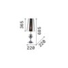 Asteria Table Nuance Rose O31 x 41,5  cm – 1-UM2436
