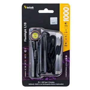 Φακός κεφαλής επαναφορτιζόμενος 1000lm – MT-L10