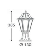 MIKROLOT/ANNA BLACK ΚΟΝΤΟ ΚΟΛΩΝΑΚΙ 1xE27 FUMAGALLI – 1-FM073045