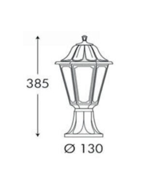 MIKROLOT/ANNA BLACK ΚΟΝΤΟ ΚΟΛΩΝΑΚΙ 1xE27 FUMAGALLI – 1-FM073045