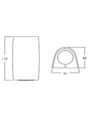 MARTA 90 1L BLACK ΑΠΛΙΚΑ 1xGU10 3,5W CCT FUMAGALLI – 1-FM226038