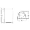 MARTA 90 2L WHITE ΑΠΛΙΚΑ 2xGU10 3,5W CCT FUMAGALLI – 1-FM226069