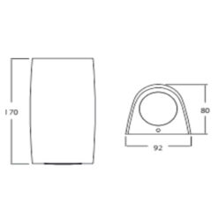 MARTA 90 2L GREY ΑΠΛΙΚΑ 2xGU10 3,5W CCT FUMAGALLI – 1-FM226397