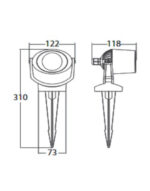 MINITOMMY-EL SPIKE BLACK ΜΠΗΧΤΟ 1xGU10 3,5W CCT FUMAGALLI – 1-FM226427