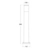 AMELIA 800 GREY KOΛΩΝΑΚΙ 1xE27 8.5W CCT FUMAGALLI – 1-FM242540