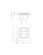 ΠΟΛΛΑΠΛΟ ΣΟΥΚΟ ΣΕ 3 ΔΙΠΟΛΙΚΑ ΛΕΥΚΟ KOPP – 1-K174902005