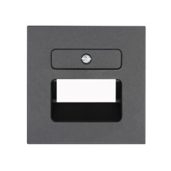 HK07 ΠΛΑΚΙΔΙΟ ΔΙΠΛΟ RJ11/RJ45 ΑΝΘΡΑΚΙ – 1-K371715002