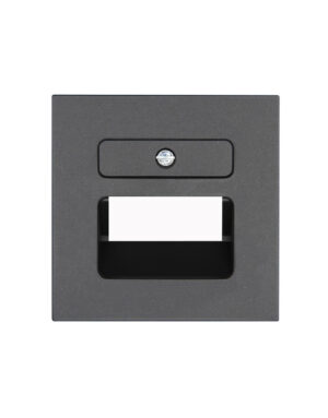 HK07 ΠΛΑΚΙΔΙΟ ΔΙΠΛΟ RJ11/RJ45 ΑΝΘΡΑΚΙ – 1-K371715002