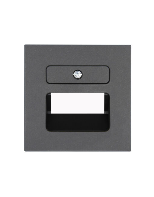 HK07 ΠΛΑΚΙΔΙΟ ΔΙΠΛΟ RJ11/RJ45 ΑΝΘΡΑΚΙ – 1-K371715002