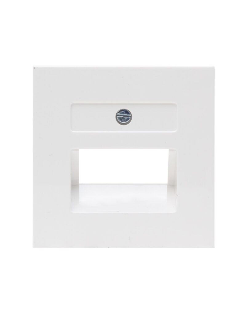 HK07 ΠΛΑΚΙΔΙΟ ΔΙΠΛΟ RJ11/RJ45  ΛΕΥΚΟ – 1-K371729003