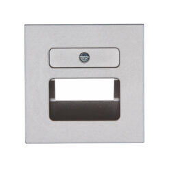 HK07 ΠΛΑΚΙΔΙΟ ΔΙΠΛΟ RJ11/RJ45  STEEL – 1-K371747005