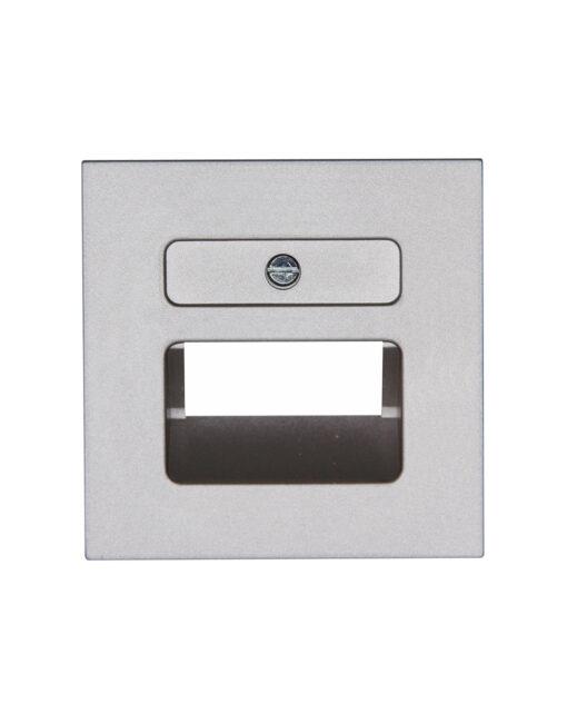 HK07 ΠΛΑΚΙΔΙΟ ΔΙΠΛΟ RJ11/RJ45  STEEL – 1-K371747005