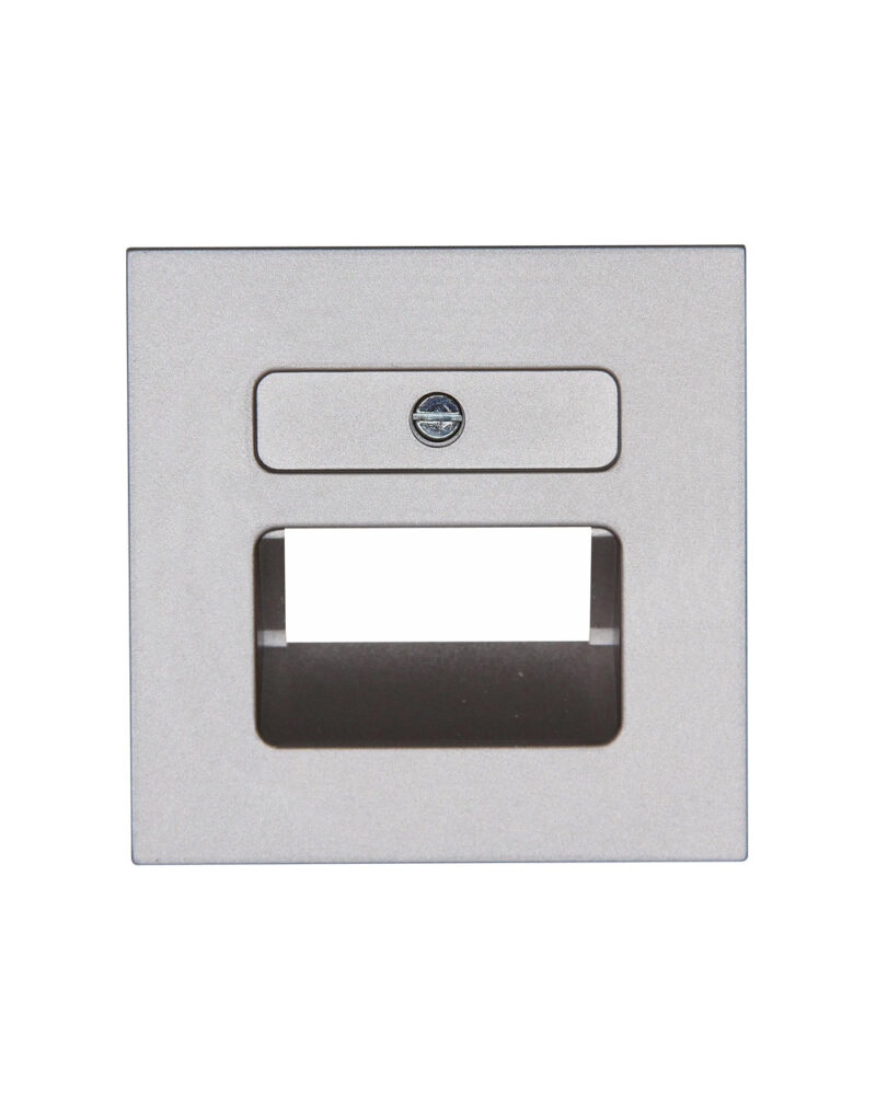 HK07 ΠΛΑΚΙΔΙΟ ΔΙΠΛΟ RJ11/RJ45  STEEL – 1-K371747005