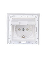 HK07 ΜΗΧ. ΣΟΥΚΟ ΜΕ ΠΛΑΚΙΔΙΟ & ΚΑΠΑΚΙ & ΦΛΑΤΖΑ ΣΤΕΓ. IP44 ΛΕΥΚΟ – 1-K954029009