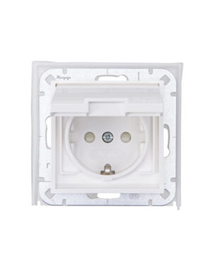 HK07 ΜΗΧ. ΣΟΥΚΟ ΜΕ ΠΛΑΚΙΔΙΟ & ΚΑΠΑΚΙ & ΦΛΑΤΖΑ ΣΤΕΓ. IP44 ΛΕΥΚΟ – 1-K954029009