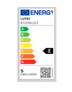 Έξυπνη λάμπα LED filament μελί C35 E14 4,2W ρυθμιζόμενο λευκό 2200-5500K Lutec Connect – 1-T8712501312