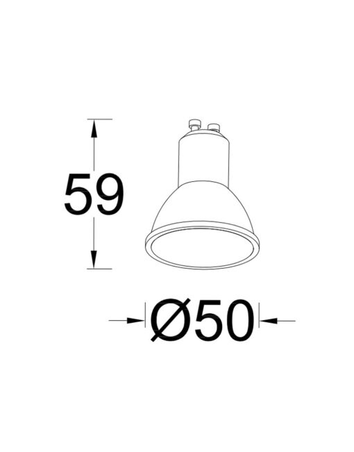 Έξυπνη λάμπα LED GU10 4,7W  ρυθμιζόμενο λευκό 2700-6500Κ + RGB Lutec Connect – 1-T8731601316