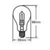 ΛΑΜΠΑ ΑΛΟΓΟΝΟΥ ΕCO30 CLASSIC A55 28W E27 2800K 220-240V 370lm 360° DIMMABLE UNIVERSE – 1-U001335