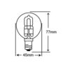 ΛΑΜΠΑ ΑΛΟΓΟΝΟΥ ΕCO30 ΣΦΑΙΡΑΚΙ G45 28W Ε14 2800K 220-240V 370lm 360° DIMMABLE UNIVERSE – 1-U001403